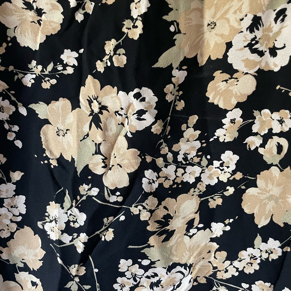 Reversible! Vintage Liz Claiborne Silk Floral Tank Top - Picture 2 of 6